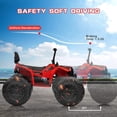 thumbnail image 2 of Electric ATV 24v Quad Ride on Toy – 4WD Battery Powered Vehicle with Dual 7AH Batteries, 4×80w Strong Motors, EVA Rubber Wheels, Handlebar Throttle, LED Lights & Built-in Music, Red, 2 of 7