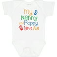 thumbnail image 3 of Inktastic Nanny and Poppy Love Me Grandkid Boys or Girls Baby Bodysuit, 3 of 5
