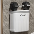 thumbnail image 6 of 12/16L Press Type Wall Mounted Trash Can For Bathroom Toilet Garbage Bucket With Lid Kitchen Recycling Bin Hanging Wastebasket, 6 of 9