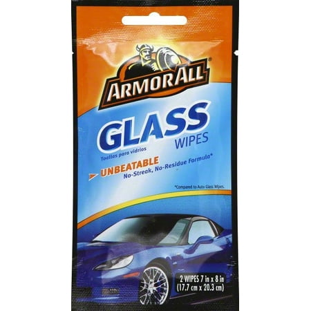 Armor All Glass Wipes, 2 Count
