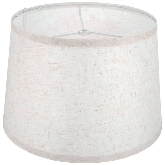 LAMIRO Fabric Drum Lampshade for Table/Floor Lamp&Chandelier - White