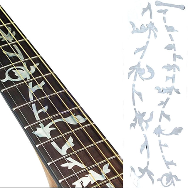 FESTFENDS Para Guitarra Con Adhesivos De Mástil En Plata Y Árbol Vida