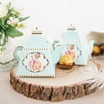 thumbnail image 3 of BalsaCircle 25 Mini Teapot 4" Turquoise Party Favor Boxes Ribbons Wedding Party Decorations, 3 of 8