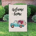 thumbnail image 2 of Hello Spring Garden Flag, Double Sided Burlap Flower Welcome Home Garden Flag, Buffalo Check Plaid Rustic Spring Summer Fall Farmhouse Yard Outdoor Welcome Garden Decor, 12.5X18 Inch - 2 Packs, 2 of 5