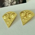 thumbnail image 4 of Unique Triangle Face Designs Earrings for Women with Big Eyes and Lips Portable for Parties Supplies and Exhibitions, 4 of 4