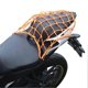 thumbnail image 1 of 15.7'X 15.7'Motorcycle Cargo Net with 6 Hooks 49 Grids Large Capacity Motorcycle Cargo Net for Motorcycle Bicycle Luggage Basket Helmet, 1 of 4