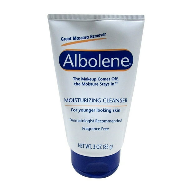 Albolene Moisturizing Cleanser Travel Size Squeeze Tube, Fragrance Free