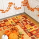 thumbnail image 5 of Juego de 2 Tapetes de Otoño con Diseño de Calabaza y Hoja de Arce | Felpudos Antideslizantes de Poliéster con Decoración Otoñal | Alfombras para Interior y Exterior de Halloween, Acción de Gracias |, 5 of 6