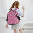 thumbnail image 6 of ALAZA 3d Butterflies Pink School Backpack Elementary Bag Bookbag Travel Rucksack, 6 of 6