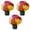M*15, variant on Fake Mums Artificial Flowers, Ongmies 5-Color Mixed Artificial Flower Bouquet for Realistic Home Decor Arrangement, 5Pc Faux Mums Uv Resistant Silk Plants