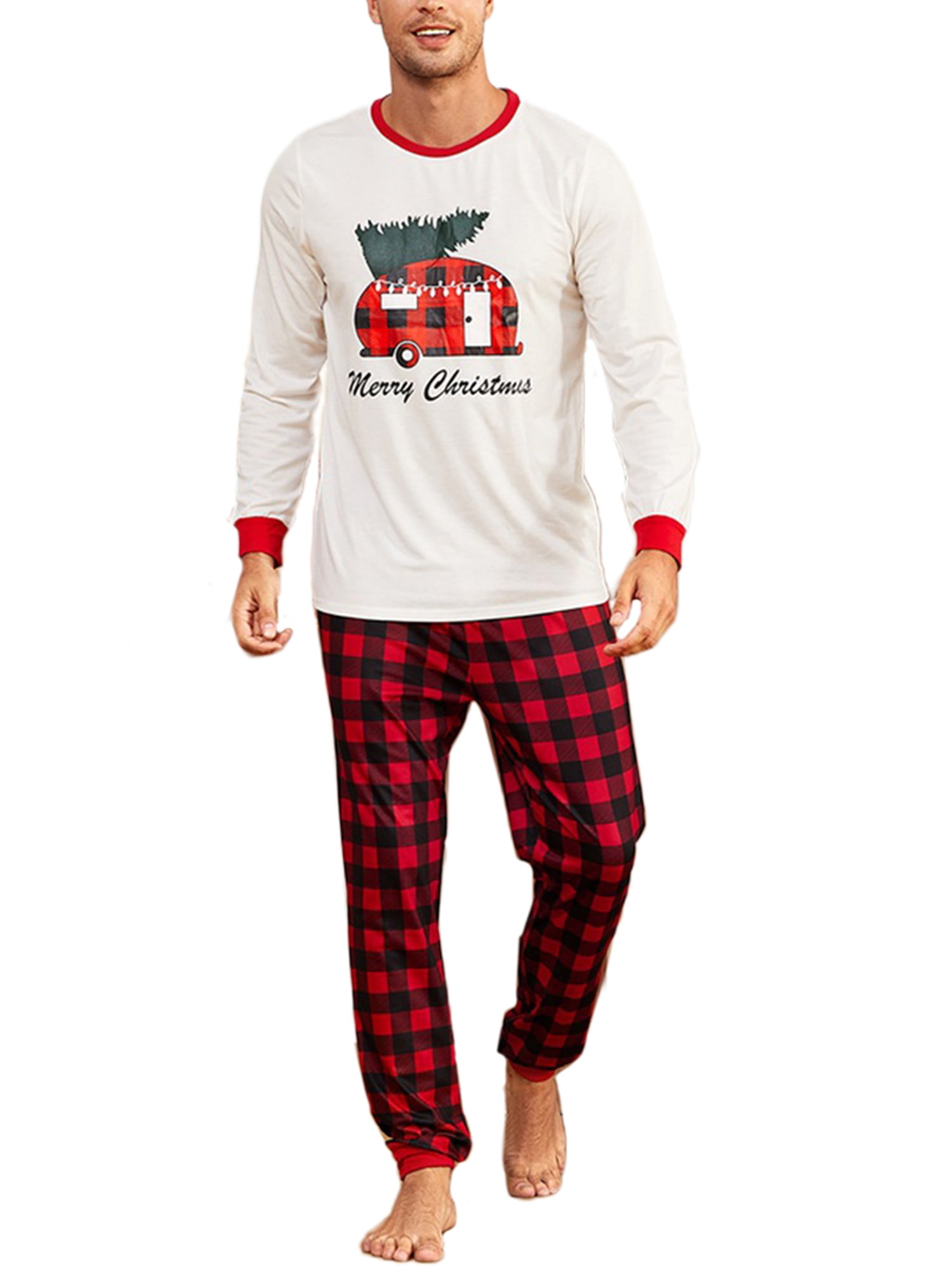 JBEELATE Merry Christmas Pajamas Family 