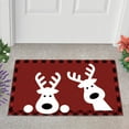 thumbnail image 3 of Lotusprinthandmade Funny Reindeer Christmas Holiday Doormat 6 Sizes (18" x30"), 3 of 4