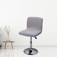 thumbnail image 5 of Bar Chairs cover Removable Washable Stool Protectors Short Back cover dirty for Dinning Room Hotel Office Light Grey, 5 of 9