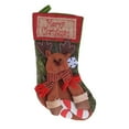 thumbnail image 1 of Inteprter calcetín navideño portátil de Navidad, repuesto decorativo reutilizable para niños, bolsa de regalo, adorno colgante Kits de decoración para fiestas Animal Inteprter HA069129-03, 1 of 6