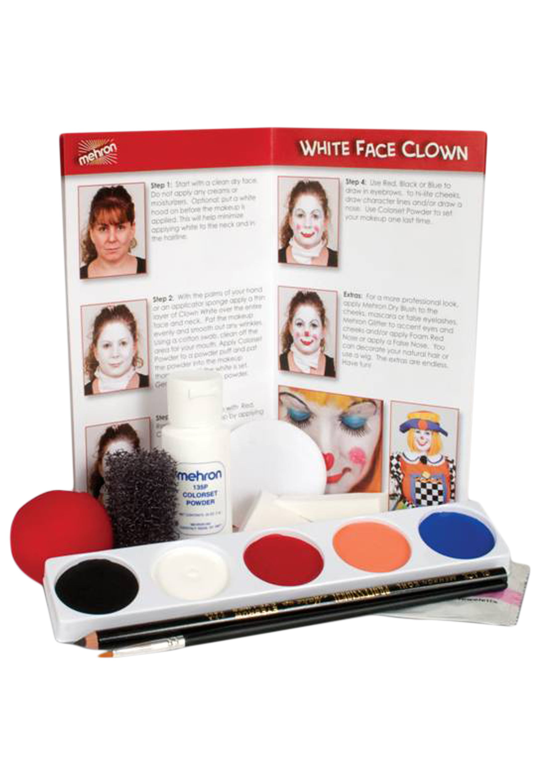 Mehron Makeup Premium Character Kit Clown