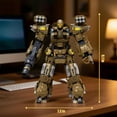 thumbnail image 6 of Artillery Mech Robot Transforming Building Blocks Set for Adults,City Warrior Justice Hero Soldier Mech Model Building Kit, Cool Creative Robots Toys 581 Pieces, 6 of 6