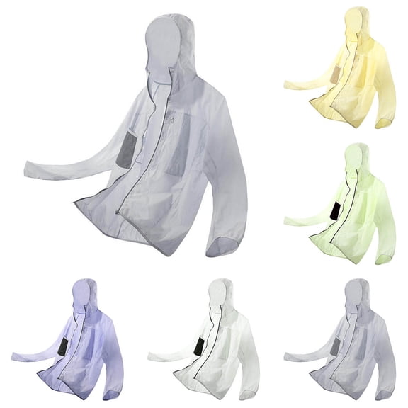 Men's Lightweight Waterproof Rain Jacket,Shell Hooded Outdoor Raincoat Hiking Windbreake Jacket with Zipper Pocket Size XS-3XL Yellow