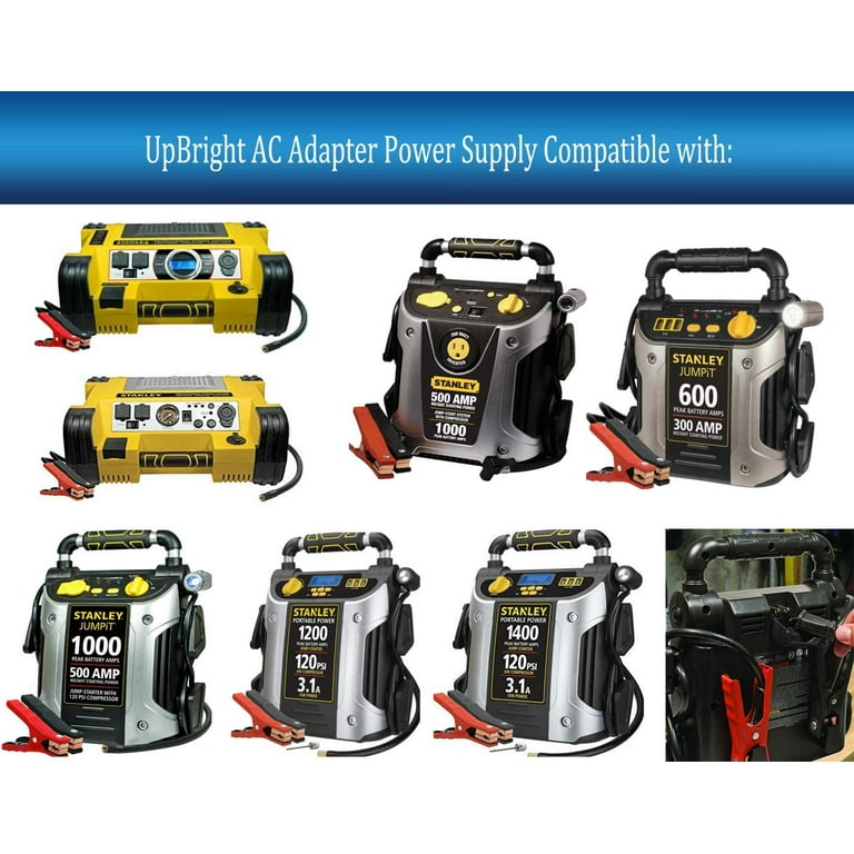 UpBright AC Charging Cord Charger Cable Compatible with Stanley JumpiT J7C09D J5C09 J5CPD J5C09D J509 J5CP J309 Power Station 12V Jump iT Starter