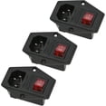 thumbnail image 1 of Conector Empotrable C-14 Enchufe Empotrable 220-250v / 10a Con Interruptor Toma De Audio Iec Toma Empotrable Baobao, 1 of 5