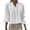 White, variant on Women's Pleated Cotton Linen Blend Blouse Relaxed Fit Hidden Button Crop Tops Trendy Flowy Flutter Sleeve Shirt for Casual Spring Wear Navy