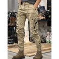 thumbnail image 5 of Pantalones de otoño para hombre, multibolsillos, negros, para motociclista, cargo, para hombre, multibolsillos, de algodón, de gran tamaño, estilo Harajuku, licra, 5 of 5