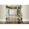 thumbnail image 4 of Carlson Pet Products Mini Tuffy Metal Pet Gate, 38" W x 18" H, Includes Small Pet Door, White, 4 of 7