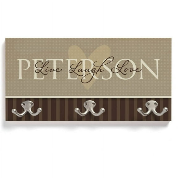 Personalized Live, Laugh, Love Coat Hanger