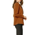 thumbnail image 3 of Allegra K Women's Tie Neck Button Down Work Long Sleeves Blouse Shirts, 3 of 6