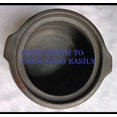 thumbnail image 3 of Black Clay Cooking Pot With Lid 3.5 Liters | Earthen Cookware Mud Utensils Mitti Ke Bartan - Clay Cookware - Used For Cooking & Handmade On Potters Wheel, Non-stick, 3 of 5