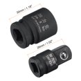 thumbnail image 2 of Uxcell 3/8" Drive by 16mm 6-Point Impact Shallow Socket with 1/4" F x 3/8" M Adapter, 2 of 5