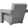 thumbnail image 5 of MEXIYA Hughe Modern Grey Textured Velvet Upholstered Accent Lounge Arm Chair…, 5 of 7
