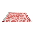 thumbnail image 2 of Ahgly Company Machine Washable Indoor Square Abstract Red Modern Area Rugs, 3' Square, 2 of 4