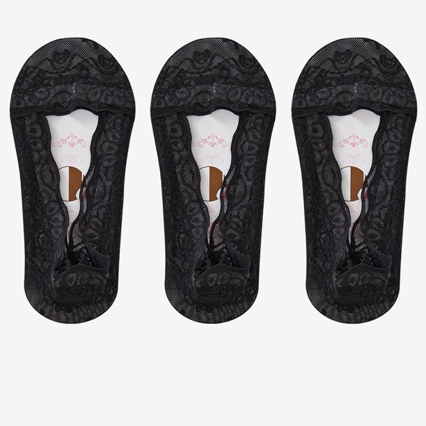Calcetines de verano antideslizantes para mujer, calcetín Invisible de encaje de algodón transpirable, Sexy, fino, fresco, a la moda, 3 pares