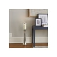 thumbnail image 3 of Elegant Glass Hurricane Candle Holder for Home Decor - Decorative Tall Pillar Candlestick Holder for Dining Room - Modern House Accent for Console Table and Living Room Decor - 34", Silver, 3 of 13