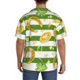 thumbnail image 3 of Fotbe Watercolor St Patrick Day Camisa Estampada de Manga Corta para Hombre, Casual de Verano, Estilo Playero, Sin Arrugas-4X-Large, 3 of 5