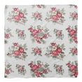thumbnail image 4 of Bimba White Leaves & Begonia Floral Pure Silk Printed Head Bandanas Summer Neck Wrap Scarf 40 x 40 Inches, 4 of 6