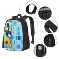 thumbnail image 2 of Balery French Bulldog Dog in a Bathtub Mochila para hombre y mujer - Tela Oxford 600D resistente - Gran capacidad, resistente al agua, ideal para la escuela, viajes y senderismo, 2 of 6