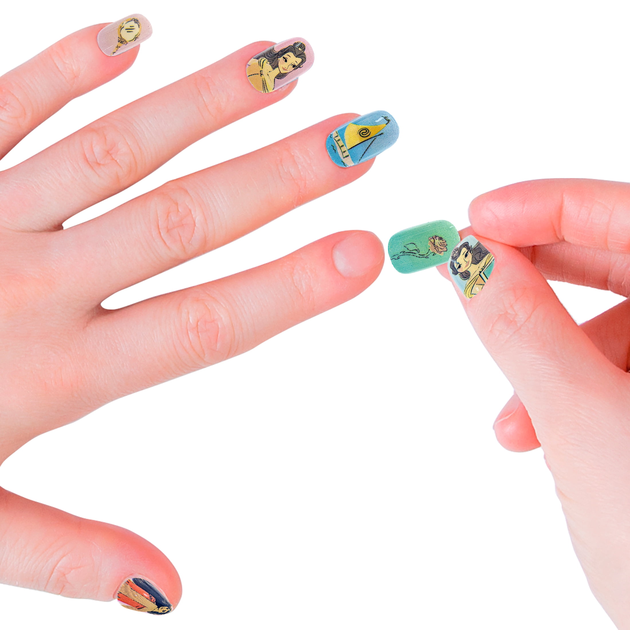 Disney Princess 40 Piece Press-On Nails, for Child Ages 6+, Product Height 6.25 Inches