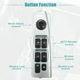 thumbnail image 4 of Unique Bargains Front Left Driver Side Master Power Window Switch Fit for Kia Spectra 2002-2006 Black, 4 of 7