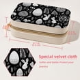 thumbnail image 5 of Black White Easter Velvet Portable Jewelry Display Stand and Organizer with Removable Compartment - Gift, 5 of 7