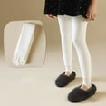 thumbnail image 6 of NAISIBABY Girls Footless Tights (2-12T), Fleece Lined High Waisted Stretchy Winter Warm Ballet Pantyhose White, 6 of 8