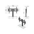 thumbnail image 5 of Best Sale Universal TV Stand Base Fit for 32-55 inch LCD/LED/Plasma TVs Height Adjustable Max Loading 45kg, 5 of 5