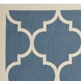 thumbnail image 5 of Safavieh Courtyard Alyssa Geometric Indoor/Outdoor Area Rug, 5'3" x 5'3" Square, Blue/Beige, 5 of 7