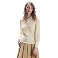 thumbnail image 4 of Camisa texturizada André Badi Luisana Beige Extra Chica, 4 of 5
