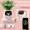 Pink, variant on Smart Self-Watering Planter With Smart Sensors, Voice Interaction, Plant Water Monitoring And Expressive Display, USB Rechargeable Indoor Flower Pot For Desk And Home Decor,Green