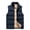Blue, variant on Puffer Vest for Men Fashion 2025 Solid Color Stand Collar Unisex Zip-Up Pockets Down Jacket Sleeveless Waistcoat (Large, White)