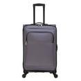 thumbnail image 4 of Protégé 7-Piece Softside Luggage Set, Includes Carry On, Medium Checked and Large Checked Spinners and Matching Packing Cubes, Gray, 4 of 19