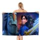 thumbnail image 1 of Cazadores de Trolls Toalla de playa de secado rápido con diseño temático, regalo para mujeres y niñas, ideal para cumpleaños, fans, amantes de la música, uso en la playa o al aire libre, 78 × 150 cm, 1 of 6