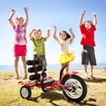 thumbnail image 7 of Mobo Mega Mini: The Roll-to-Ride 3-Wheeled Cruiser Tricycle, Push & Pedal Ride On Toy, Green, 7 of 7