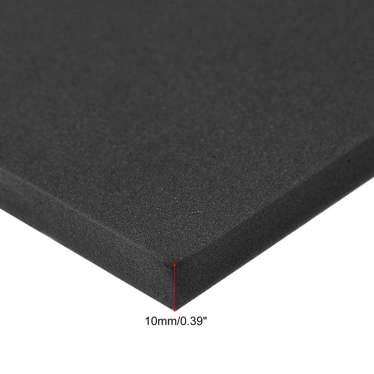 Uxcell Black Eva Foam Sheets 10 x 10 inch 10mm Thickness for Crafts DIY Projects, 4 Pcs